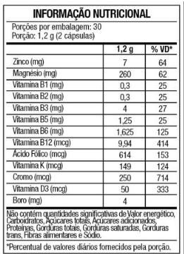 tabela nutricional testo energy - Energia, Vitalidade e Testo alta